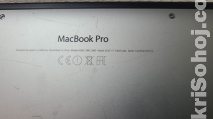 Appel MacBook Pro. Model A1502